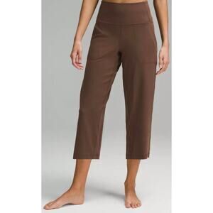 Lululemon Women’s Align High-Rise Wide Leg Crop 23" Pants in Java Brown 8